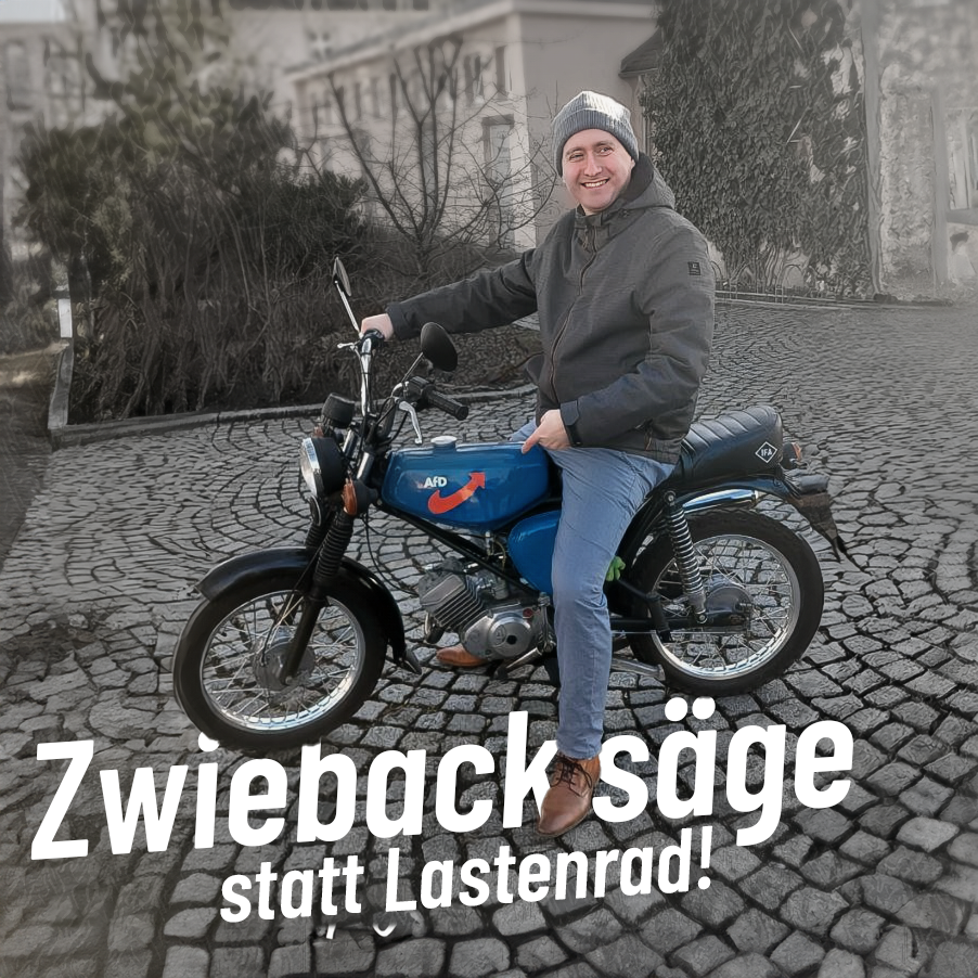 Zwiebacksäge statt Lastenrad!