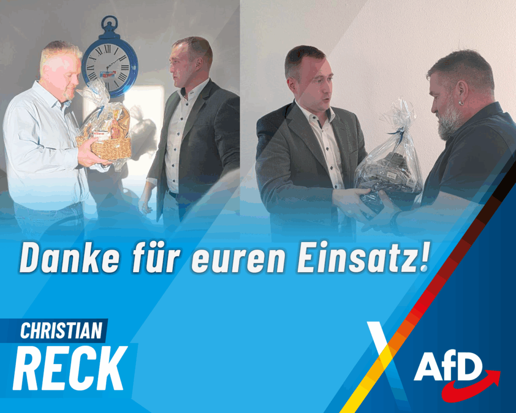 Christian Reck Danke Danke für euren Einsatz!