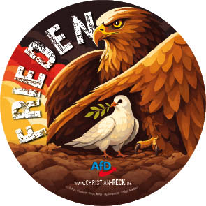 Aufklebermotiv zum Thema Frieden