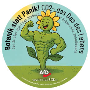 Aufklebermotiv zum Thema CO2