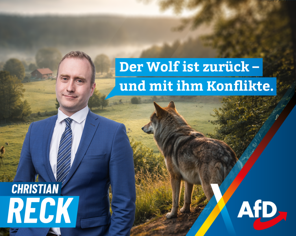 Christian Reck wolf Der Wolf ist zurück – und mit ihm Konflikte.