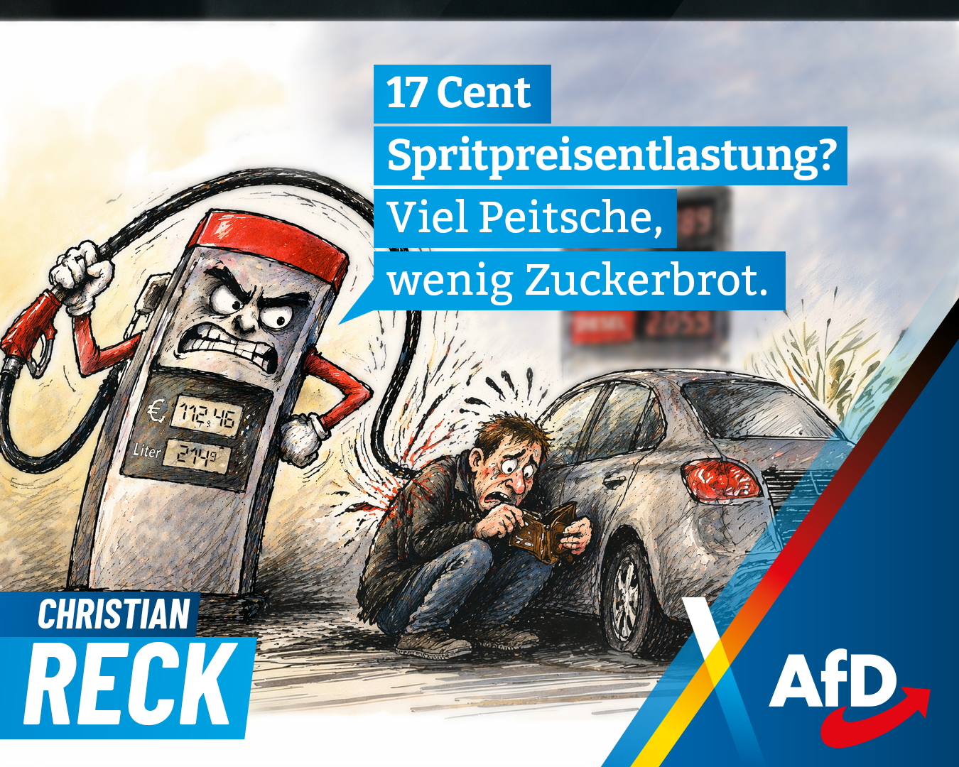 cr Spritpreise 17 Cent Spritpreisentlastung? Viel Peitsche, wenig Zuckerbrot.