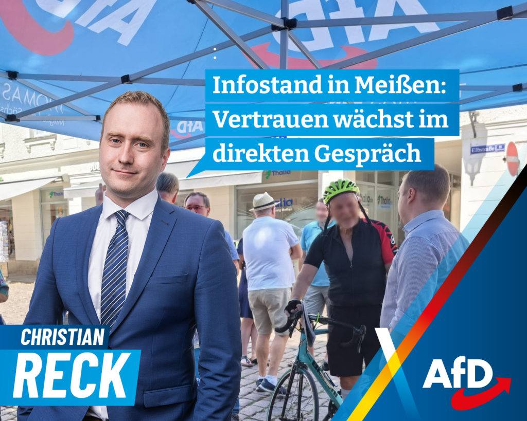Christian Reck Sharepic 1 Infostand in Meißen