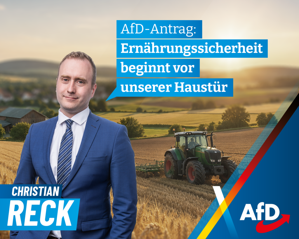 Christian Reck ernaehrung Ernährungssicherheit beginnt vor unserer Haustür
