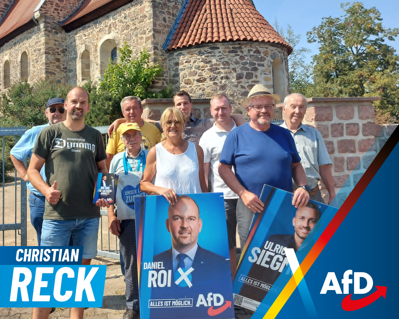 Christian Reck sawk Wahlkampfunterstützung