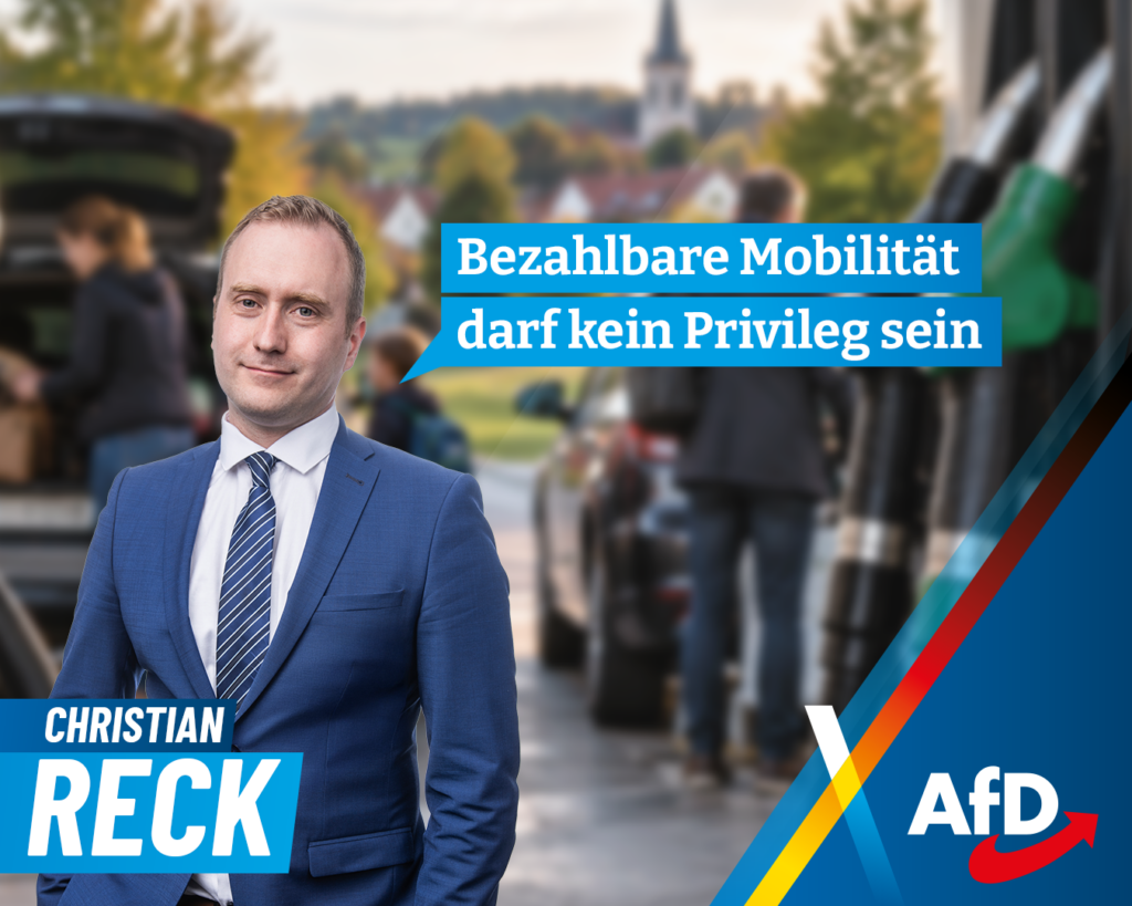 Christian Reck tankeng Bezahlbare Mobilität darf kein Privileg sein