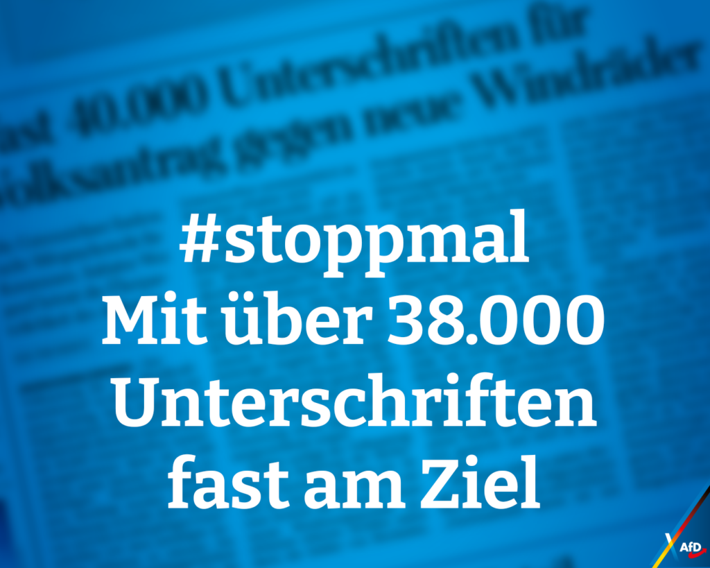Christian Reck volksantrag #stoppmal - Mit über 38.000 Unterschriften fast am Ziel